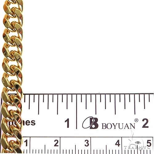 14k Yellow Gold Miami Cuban Hollow Chain 22 Inches 7.5mm 64812 - Image 6