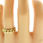14k Gold 8.0mm Miami Cuban Link Ring 61420 - Image 5