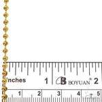 14k Yellow Gold Moon Cut Link Chain 24 Inches 3mm 68377 - Image 6