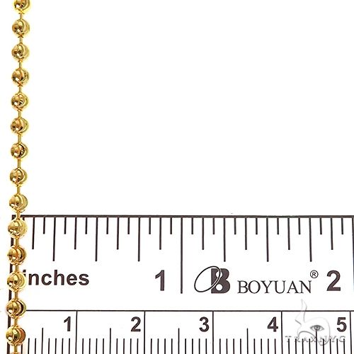 14k Yellow Gold Moon Cut Diamond Cut Link Chain  3mm 24 inches 70181 - Image 6
