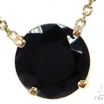 14k Yellow Gold Onyx Necklace & Earrings Set 40029 - Image 4