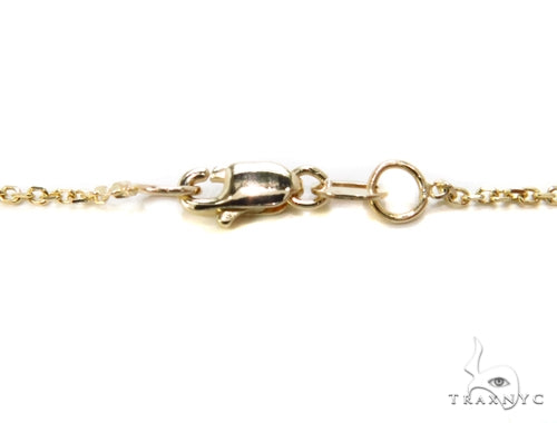 14k Yellow Gold Onyx Necklace & Earrings Set 40029 - Image 9