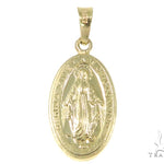 14k Gold Holy Mary Gold Pendant 45102 - Image 1