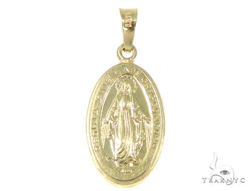 14k Gold Holy Mary Gold Pendant 45102 - Image 1