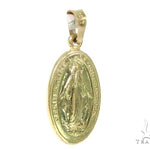 14k Gold Holy Mary Gold Pendant 45102 - Image 2