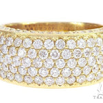 14k Yellow Gold Prong Diamond Band 65069 - Image 2