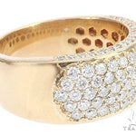 14k Yellow Gold Prong Diamond Band 65069 - Image 3