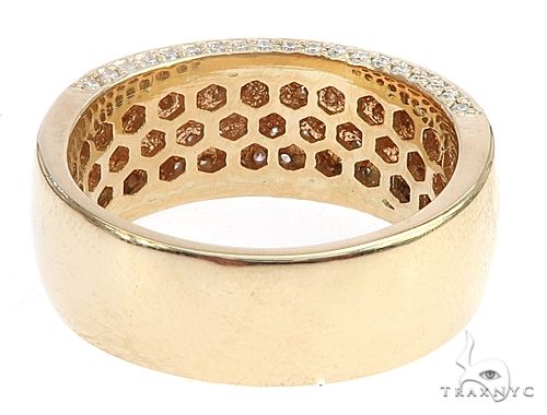 14k Yellow Gold Prong Diamond Band 65069 - Image 4