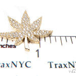 14k Diamond Maple Leaf Pendant 39993 - Image 7