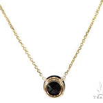 14k Yellow Gold Onyx Necklace 40017 - Image 5