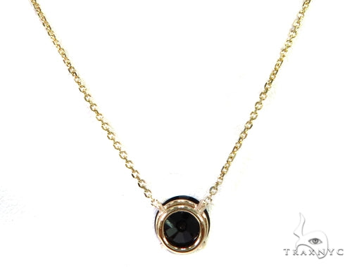 14k Yellow Gold Onyx Necklace 40017 - Image 5
