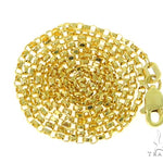 14k Yellow Gold Round Cable Chain 18 Inches 1mm   45273 - Image 4