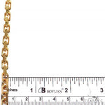14k Yellow Gold Solid Anchor Link Diamond Cut Bracelet 5mm 8.5 inches 69614 - Image 4