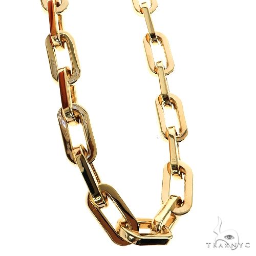 14k Yellow Gold Solid Anchor link 14mm 34 inches 69499 - Image 2