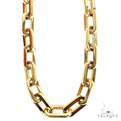 14k Yellow Gold Solid Anchor link 14mm 34 inches 69499 - Image 1