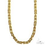 14k Yellow Gold Solid Byzantine link 3mm 20 inches 70142 - Image 1