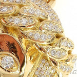 14k Yellow Gold Solid Diamond Jesus Pendant 65101 67177 - Image 5