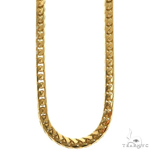 14k Yellow Gold Solid Franco Link Chain 4.6mm 24 Inches 70151 - Image 1