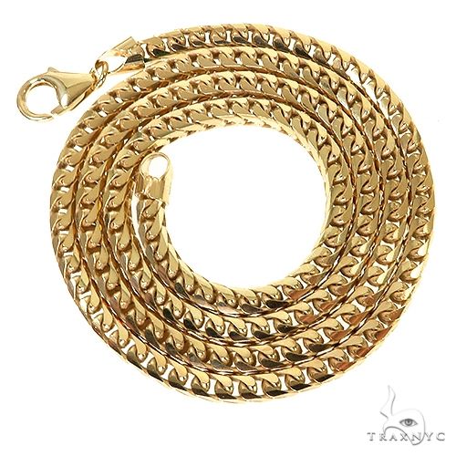 14k Yellow Gold Solid Franco Link Chain 4.6mm 24 Inches 69992 - Image 4