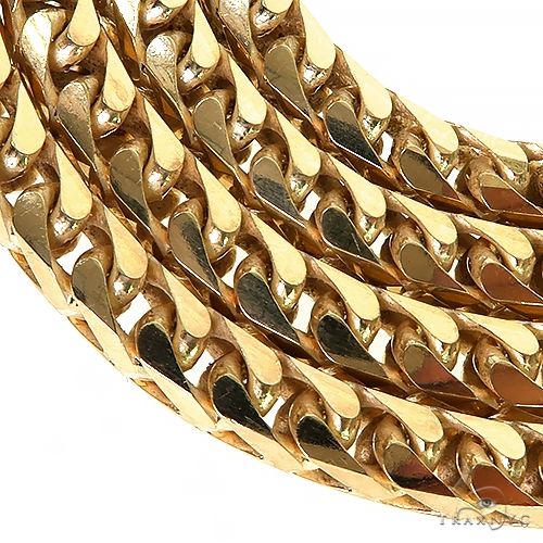 14k Yellow Gold Solid Franco Link Chain 5mm 24 Inches 70224 - Image 5