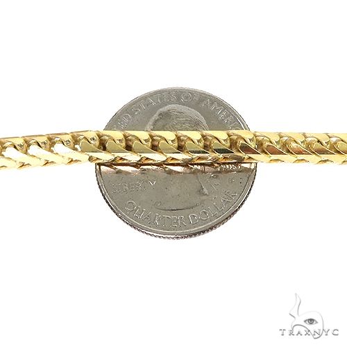 14k Yellow Gold Solid Franco Link Chain 5mm 24 Inches 70224 - Image 6