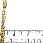 14k Yellow Gold Solid Greek Key link chain 36 inches 8.5mm 68461 - Image 7