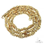 14k Yellow Gold Solid Greek Key link chain 36 inches 8.5mm 68461 - Image 5