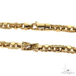 14k Yellow Gold Solid Greek Key link chain 36 inches 8.5mm 68461 - Image 4