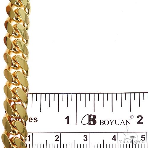 14k Yellow Gold Solid Miami Cuban 9mm 24 inches 69541 - Image 6