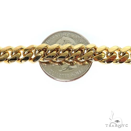 14k Yellow Gold Solid Miami Cuban Chain 8mm 20 inches 69553 - Image 5