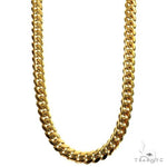 14k Yellow Gold Solid Miami Cuban Link  22 Inches 5mm 66526 - Image 1