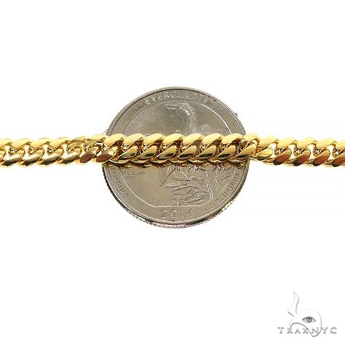 14k Yellow Gold Solid Miami Cuban Link  5mm 20 Inches 69977 - Image 5