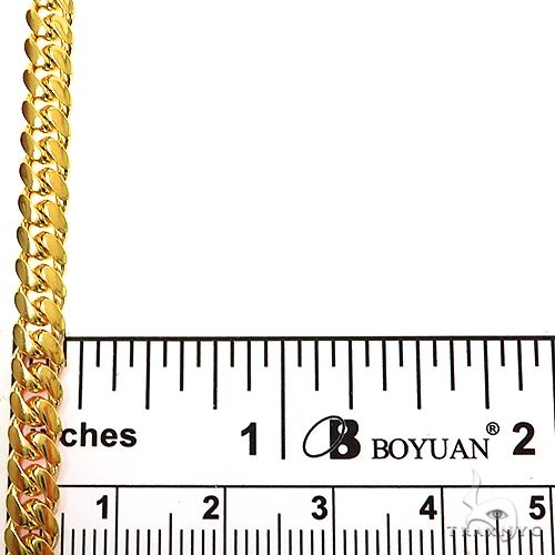 14k Yellow Gold Solid Miami Cuban Link  5mm 20 Inches 69977 - Image 6