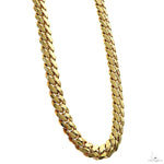 14k Yellow Gold Solid Miami Cuban Link Chain 22 Inches 7mm   66419 - Image 2