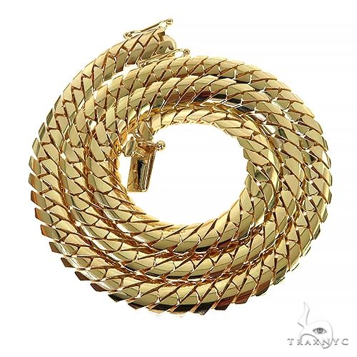 14k Yellow Gold Solid Mimi Cuban Link Chain 70608 - Image 2