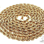 14k Yellow Gold Solid Rope Link Chain 2.2mm 16 Inches 70263 - Image 4