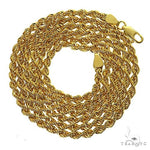 14k Yellow Gold Solid Rope chain 3mm 22 inches 69504 - Image 3
