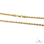 14k Yellow Gold Solid Rope chain 3mm 22 inches 69504 - Image 4