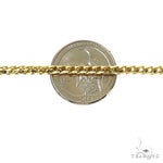 14k Yellow Gold Solid Round Franco Diamond Cut Link Chain 4 mm 18 Inches 70147 - Image 5