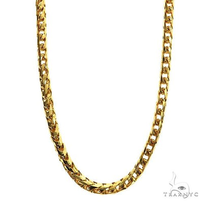 14k Yellow Gold Solid Square Franco Link Chain 2.9mm 20 Inches 69990 - Image 1