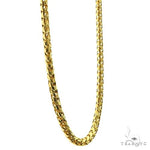 14k Yellow Gold Solid Square Franco Link Chain 2.9mm 22 Inches 69989 - Image 2