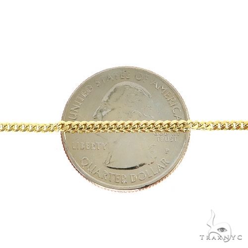 14k Yellow Gold Solid Thin Miami Cuban Link Chain 2.6mm 18 Inches 69986 - Image 5