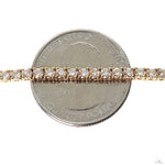 14k Yellow Gold Tennis chain 7pt 3.3mm 22 inches 69573 - Image 4