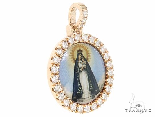 14k Yellow Gold Diamond Pendant 65027 - Image 2