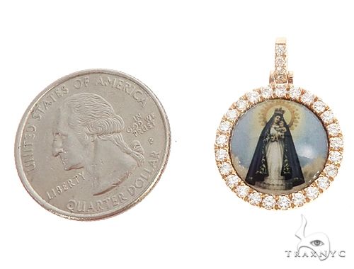 14k Yellow Gold Diamond Pendant 65027 - Image 5