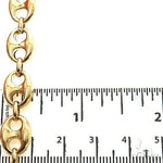 14k Yellow gold Lite Puffed Mariner chain 10mm 20 inches 68656 - Image 5