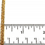 14k Yellow Gold Solid Thin Wheat chain 3.5mm 22 inches