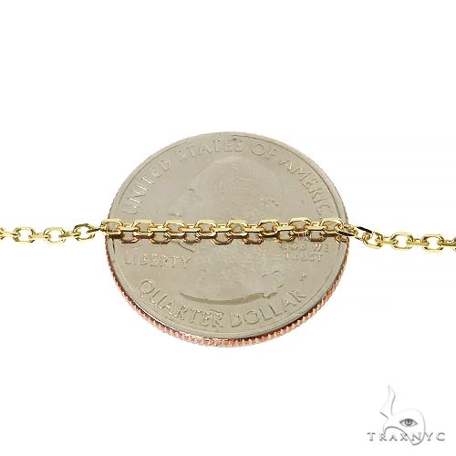 14k  Yellow Gold Solid Cable Chain  1.5mm 16 Inches 38190 - Image 4