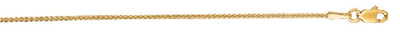 14k  Yellow Gold Shiny Round Wheat Chain 1.2mm 16 Inches  38186 - Image 1