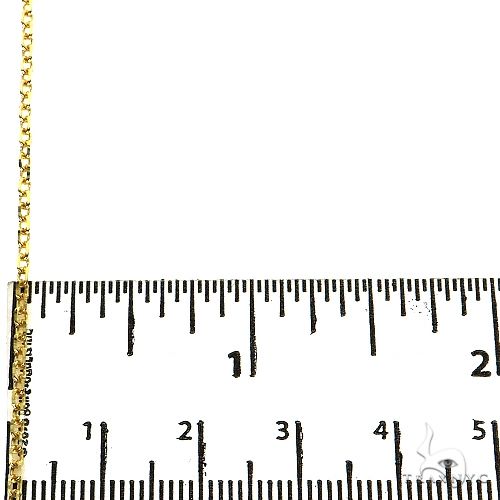 14k Yellow Gold Diamond Cut Cable Link Chain 1.5mm 18 Inches  38217 - Image 5